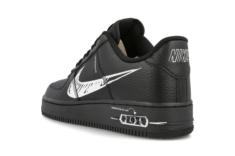 nike sportswear air force 1 low sketch black white CW7581 001 release date info photos price
