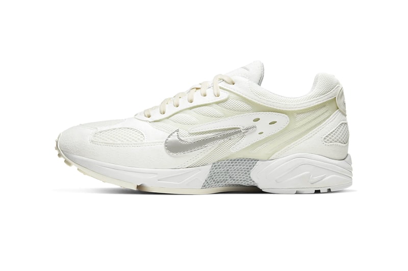 Nike Air Ghost Racer White sail Pure Platinum AT5410 102 menswear streetwear footwear shoes sneakers runner trainers kicks swoosh check spring summer 2020 collection ecru