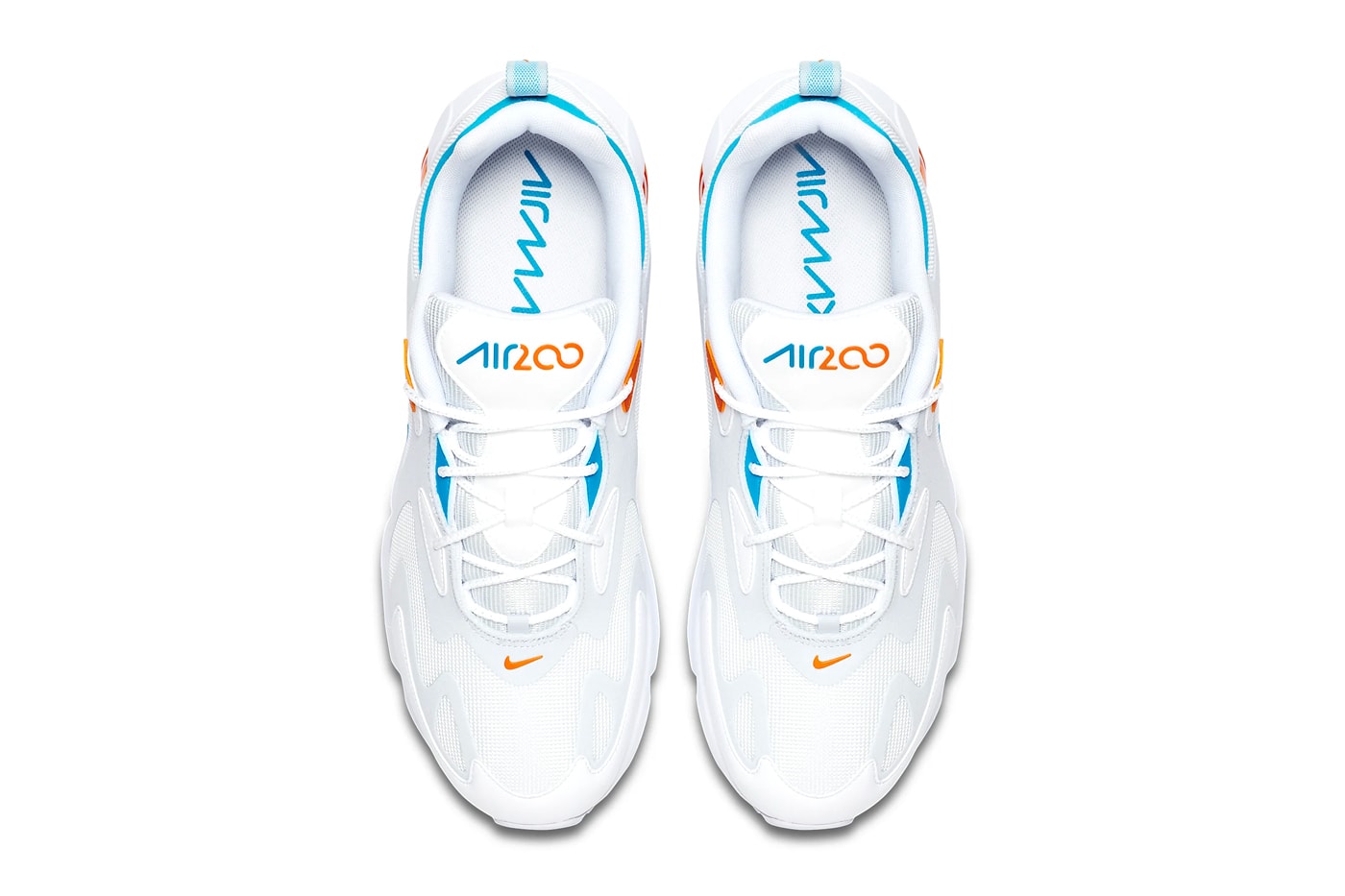 Nike Air Max 200 White Laser Blue Football Gray Bombay CT1262 001 Miami Dolphins Color sneakers footwear shoes menswear streetwear spring summer 2020 collection sneakers trainers