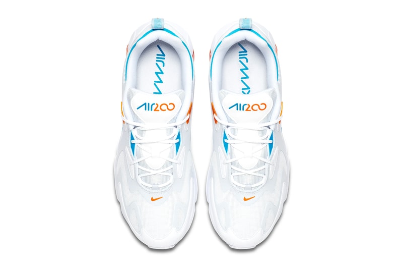 Nike Air Max 200 White Laser Blue Football Gray Bombay CT1262 001 Miami Dolphins Color sneakers footwear shoes menswear streetwear spring summer 2020 collection sneakers trainers