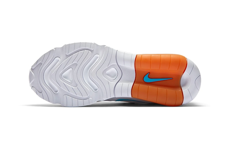 Nike Air Max 200 White Laser Blue Football Gray Bombay CT1262 001 Miami Dolphins Color sneakers footwear shoes menswear streetwear spring summer 2020 collection sneakers trainers