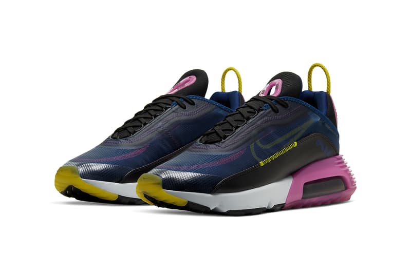 nike sportswear air max 2090 blue void black active fuchsia chrome yellow CT7695 401 release date info photos price