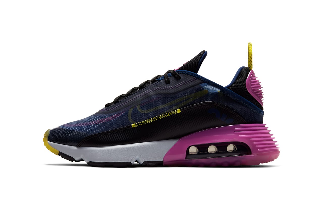purple and yellow air max