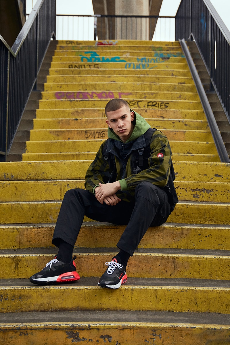 Nike Air Max 90 & Air Max 2090 "Reverse Duck Camo" END. Editorial Closer Look Photography Imagery Launches Footwear Sneaker Release Information Classic OG 30th Anniversary Pair 