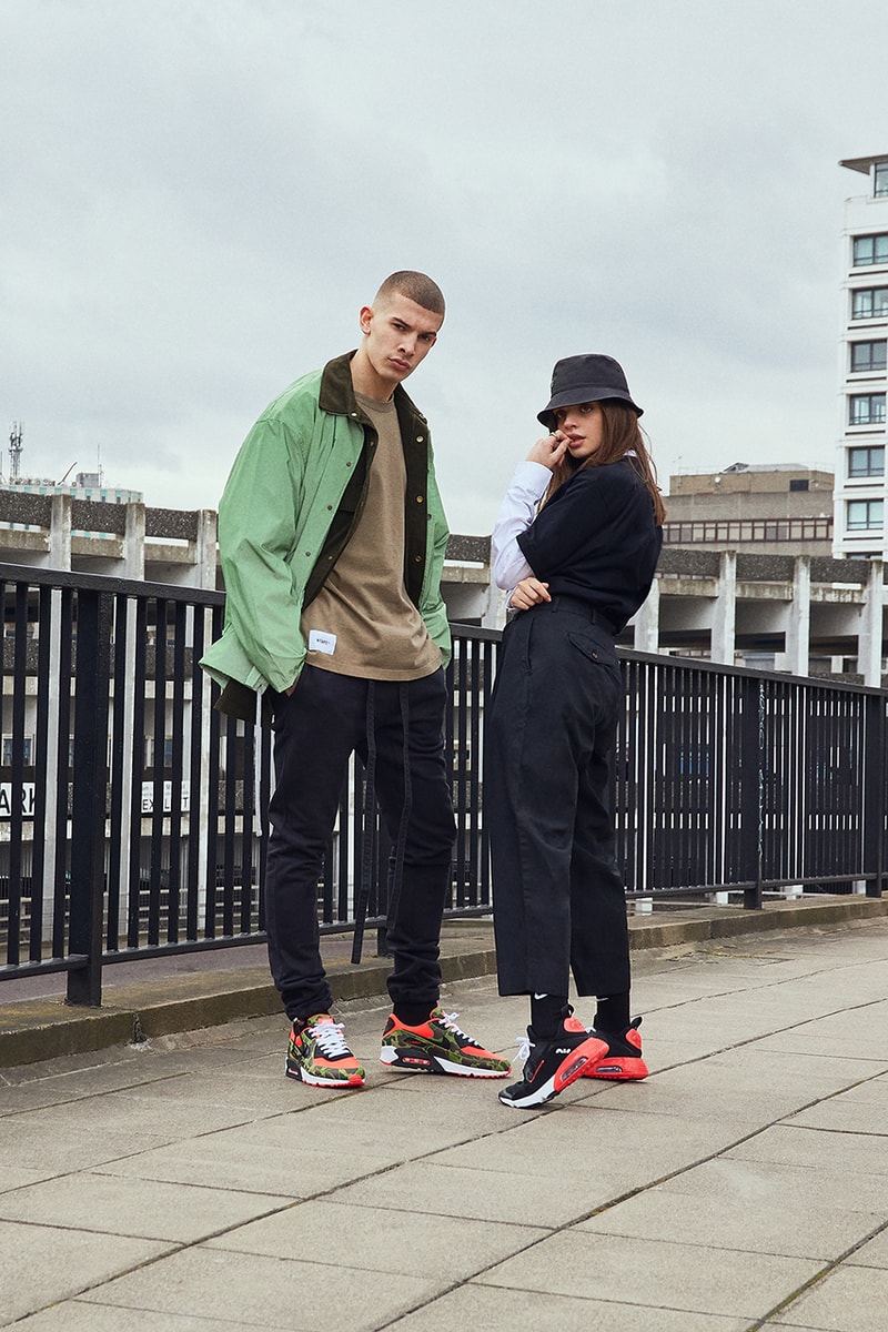 Nike Air Max 90 & Air Max 2090 "Reverse Duck Camo" END. Editorial Closer Look Photography Imagery Launches Footwear Sneaker Release Information Classic OG 30th Anniversary Pair 