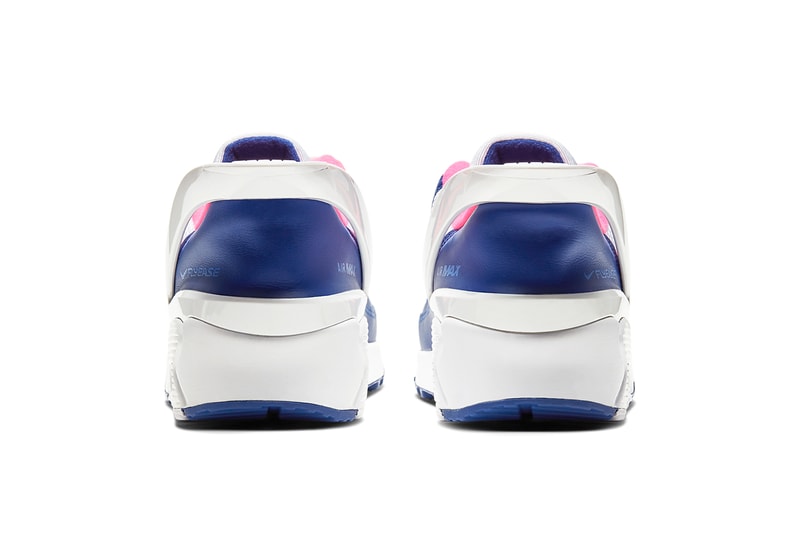 nike air max 90 flyease white black metallic gold deep royal blue hyper pink CU0814 100 101 release date info photos price