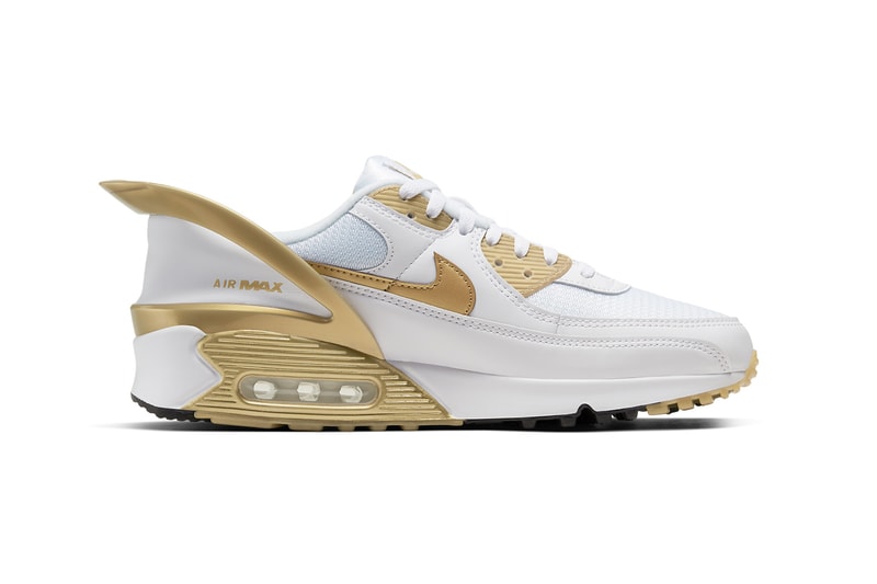 nike air max 90 flyease white black metallic gold deep royal blue hyper pink CU0814 100 101 release date info photos price