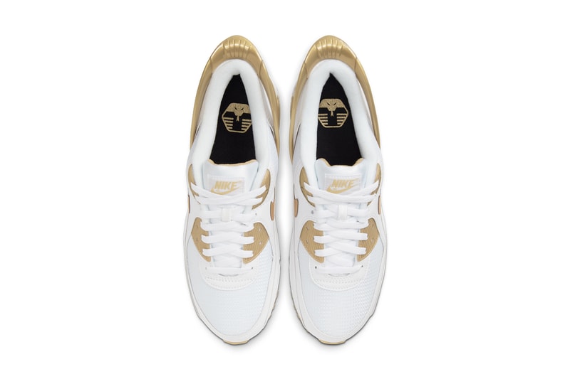 nike air max 90 flyease white black metallic gold deep royal blue hyper pink CU0814 100 101 release date info photos price