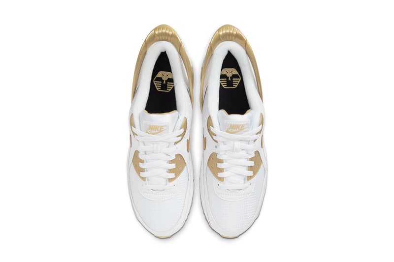 nike air max 90 flyease white black metallic gold deep royal blue hyper pink CU0814 100 101 release date info photos price