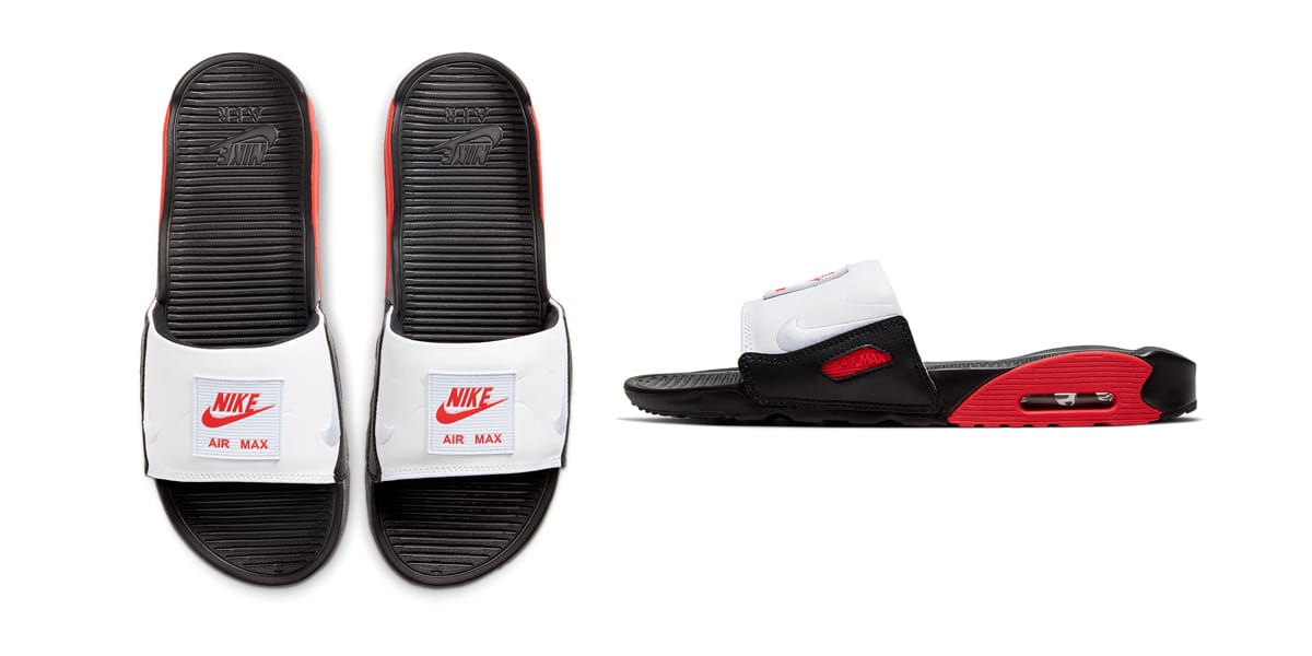 nike slides with bubble
