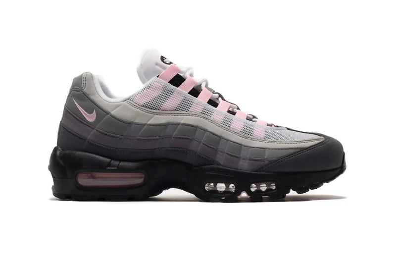 Nike Air Max 95 Black Pink Foam cj0588 001 GUNSMOKE GREY FOG menswear streetwear swoosh sneakers shoes footwear kicks trainers runners low top spring summer 2020 collectionq