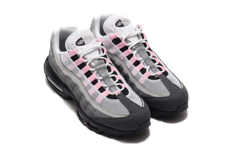 Nike Air Max 95 Black Pink Foam cj0588 001 GUNSMOKE GREY FOG menswear streetwear swoosh sneakers shoes footwear kicks trainers runners low top spring summer 2020 collectionq