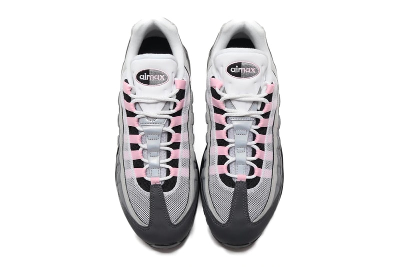 Nike Air Max 95 Black Pink Foam cj0588 001 GUNSMOKE GREY FOG menswear streetwear swoosh sneakers shoes footwear kicks trainers runners low top spring summer 2020 collectionq