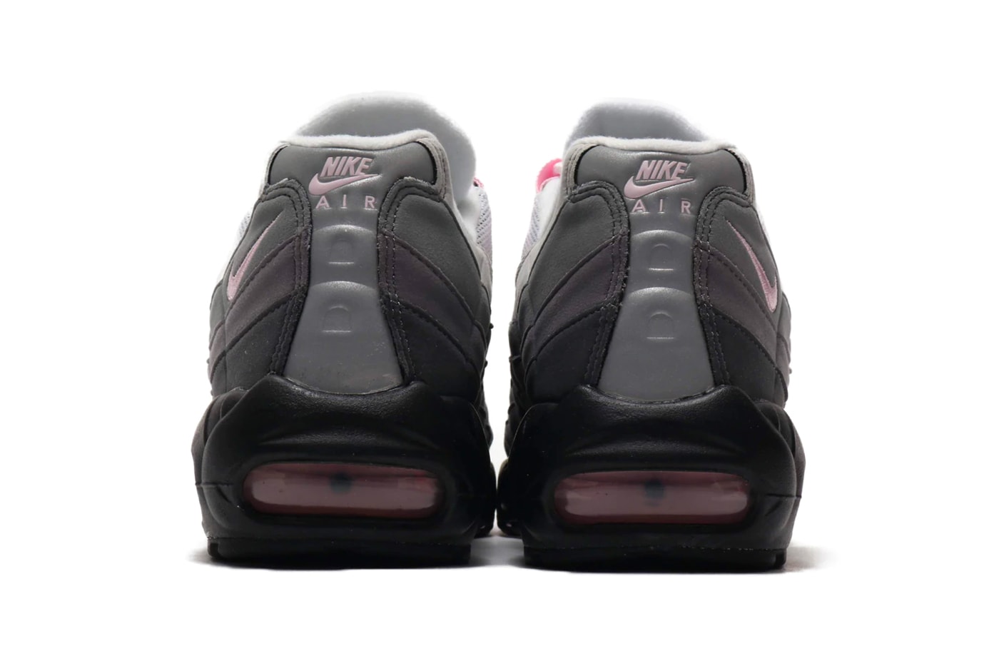Nike Air Max 95 Black Pink Foam cj0588 001 GUNSMOKE GREY FOG menswear streetwear swoosh sneakers shoes footwear kicks trainers runners low top spring summer 2020 collectionq