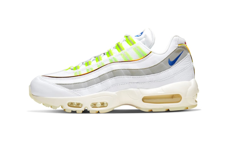 Nike Air Max 95 De Lo Mio sneakers shoes footwear menswear streetwear kicks trainers runners spring summer 2020 collection swoosh dominican republic white ecru air unit sole