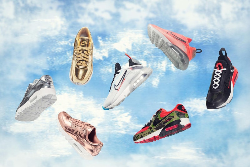 nike air max day 2020 90 2090 reverse duck camo CW6024 600 metallic gold silver by you release dates info photos price