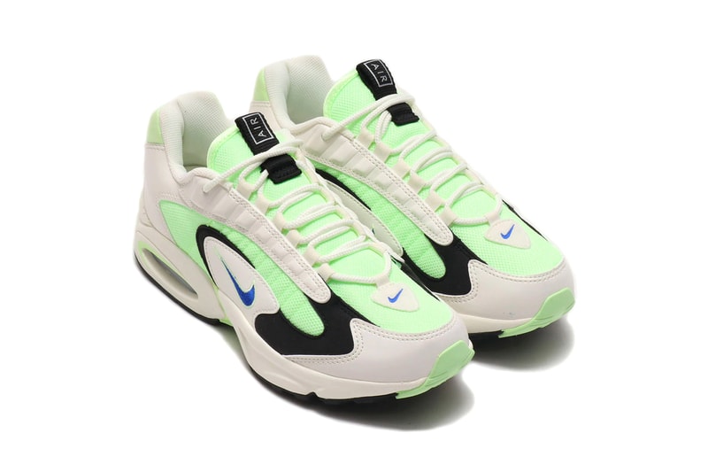 Nike Air Max Triax Barely Volt Racer Blue SAIL BLACK ct1104 700 spring summer 2020 collection menswear streetwear shoes footwear kicks trainers runners marathon sneakers