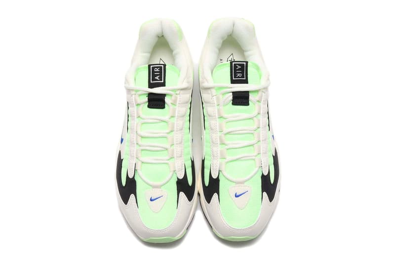 Nike Air Max Triax Barely Volt Racer Blue SAIL BLACK ct1104 700 spring summer 2020 collection menswear streetwear shoes footwear kicks trainers runners marathon sneakers