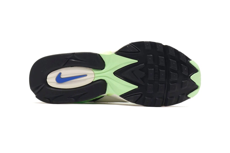Nike Air Max Triax Barely Volt Racer Blue SAIL BLACK ct1104 700 spring summer 2020 collection menswear streetwear shoes footwear kicks trainers runners marathon sneakers