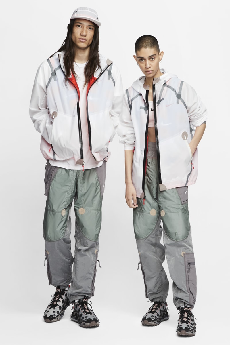nike ispa inflate jacket white black blue orange release date info photos price