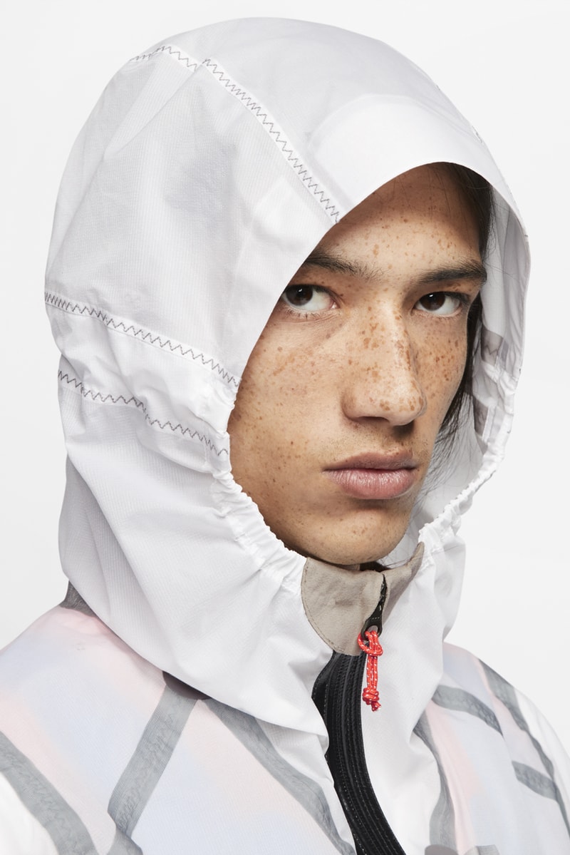 nike ispa inflate jacket white black blue orange release date info photos price