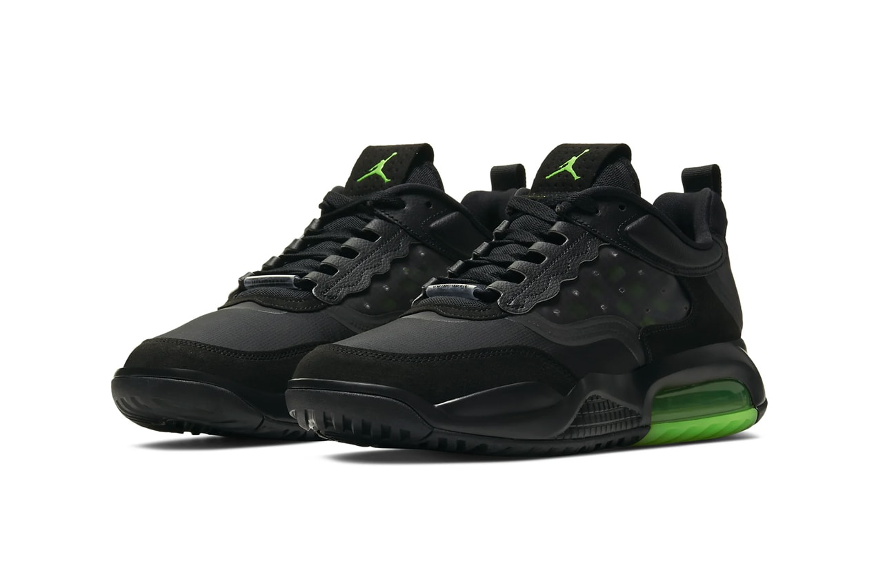 Nike Jordan Max 200 Black Electric Green CD6105 003 menswear streetwear sneakers shoes footwear trainers runners basketball jordan brand michael spring summer 2020 collection