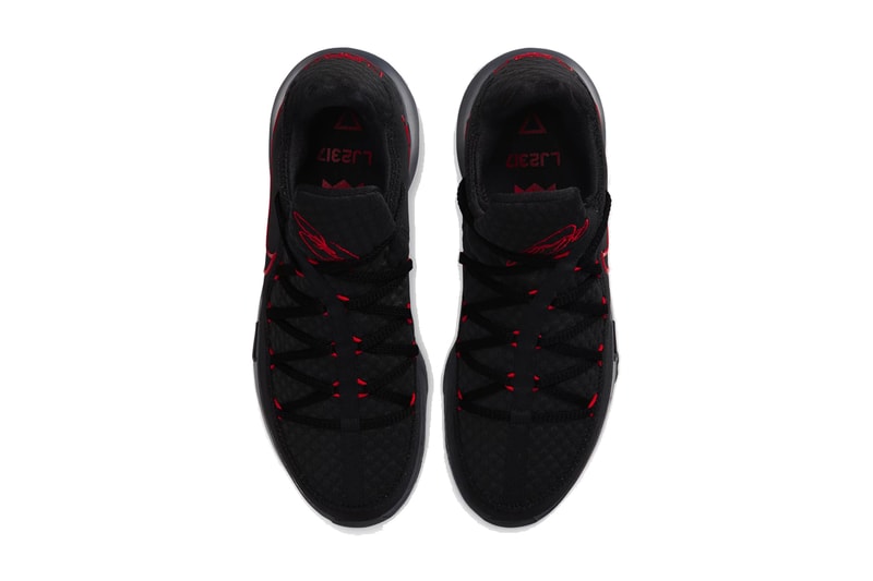 nike lebron james 17 low black university red Cd5007 001 release date info photos price