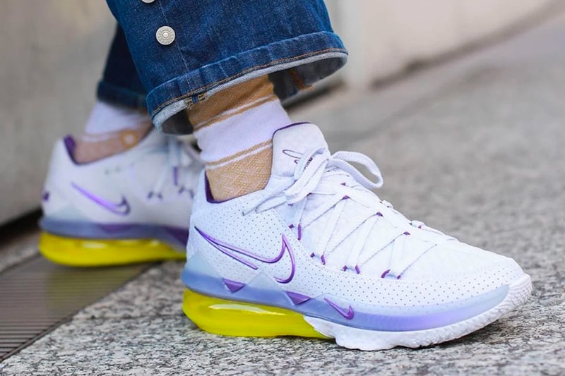 Nike LeBron 17 Low Lakers Home Release Info CD5007-102 atmos tokyo