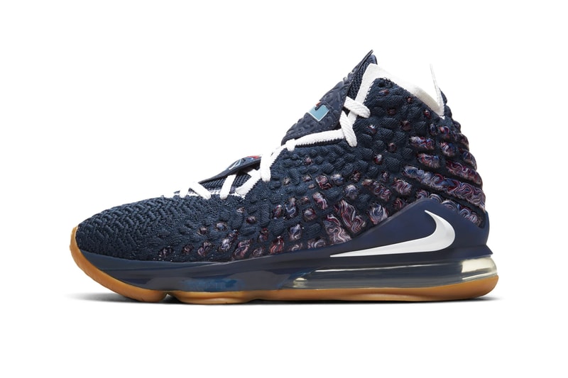 Nike LeBron 17  RED/WHITE/BLUE Release Laker Olympics American USA LeBron James LBJ King James Basketball Sports 