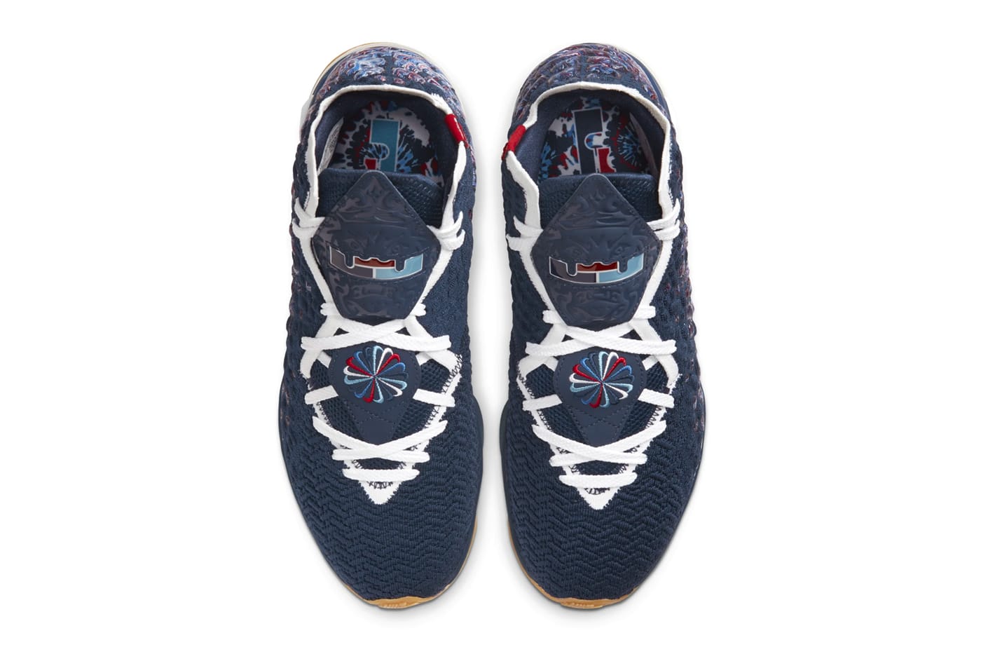 Nike LeBron 17 RED/WHITE/BLUE Release 