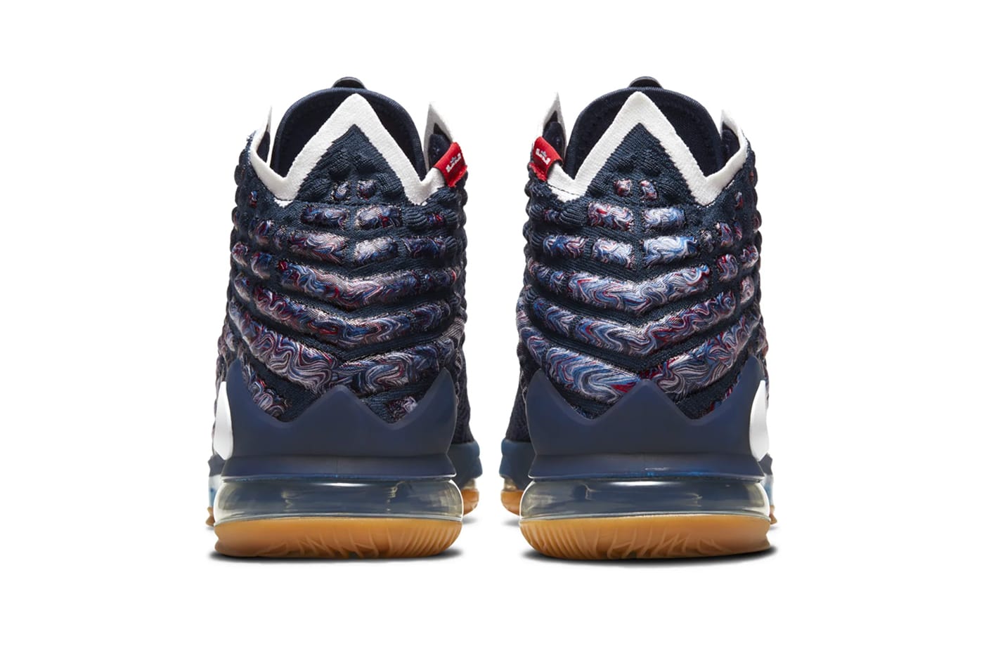 Nike LeBron 17 RED/WHITE/BLUE Release 