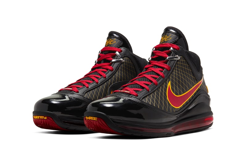 nike lebron 7 fairfax high school pe player edition black varsity red maize CU5646 001 release date info photos price