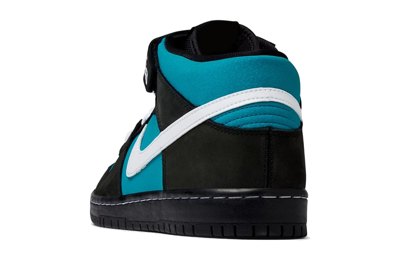 nike sb dunk mid pro black white freshwater blue aqua griffey release date info photos price CV5474 001