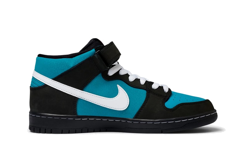 nike sb dunk mid pro black white freshwater blue aqua griffey release date info photos price CV5474 001