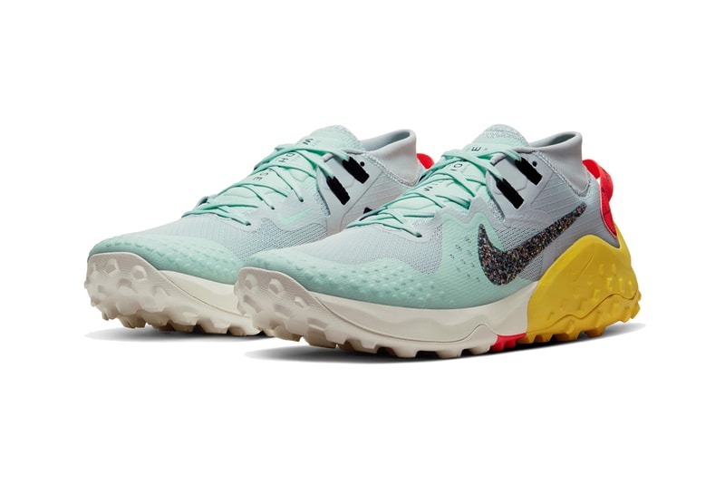 nike zoom terra kiger wildhorse 6  trail running wild horse yellow red blue light mint green vivid orange yellow space hippie off road
