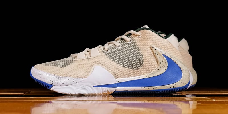 nike freak 1 white and gold