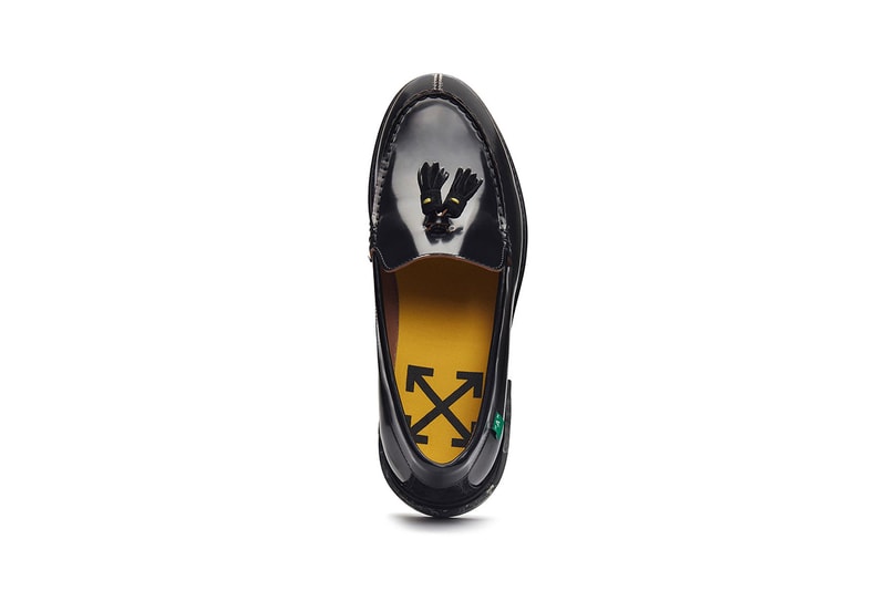 Off-White™ Tassel Loafer by Virgil Abloh Closer Look Release Information Footwear Drops Spring Summer 2020 SS20 Trends Menswear Cross Arrows Branding Marble Effect Heel Sartorial Formal Streetwear 