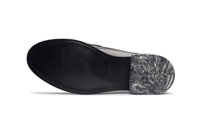 Off-White™ Tassel Loafer by Virgil Abloh Closer Look Release Information Footwear Drops Spring Summer 2020 SS20 Trends Menswear Cross Arrows Branding Marble Effect Heel Sartorial Formal Streetwear 