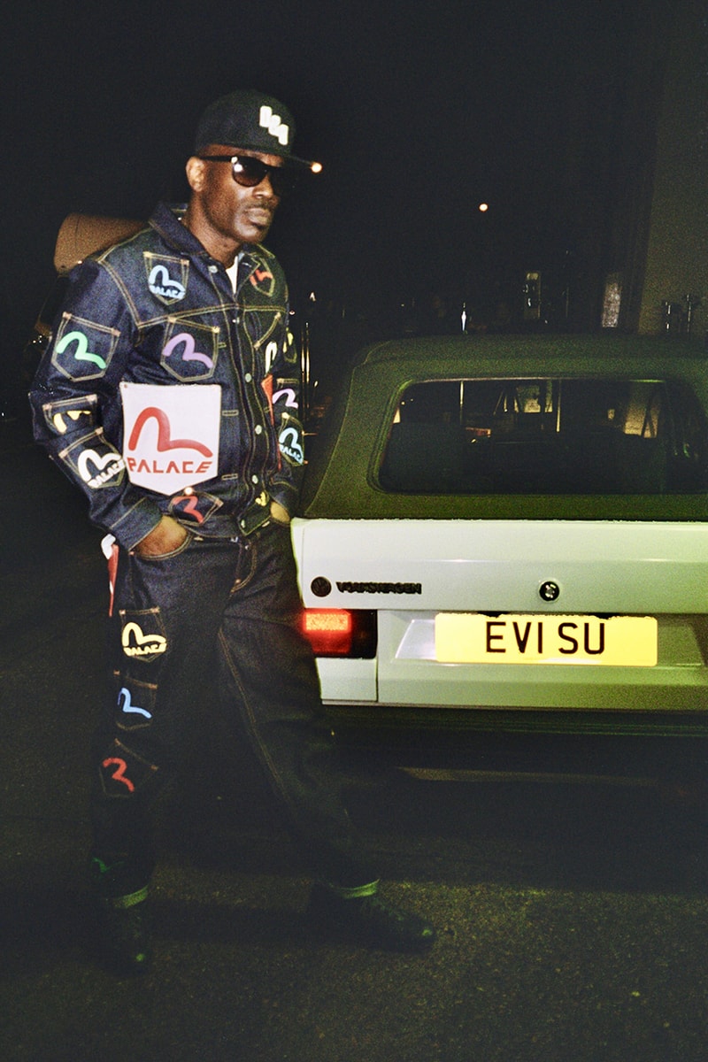 palace skateboards evisu release information spring 2020 jeans denim seagull logo triferg hoodie t-shirt buy cop purchase lucien clarke rory milanes mc skibadee