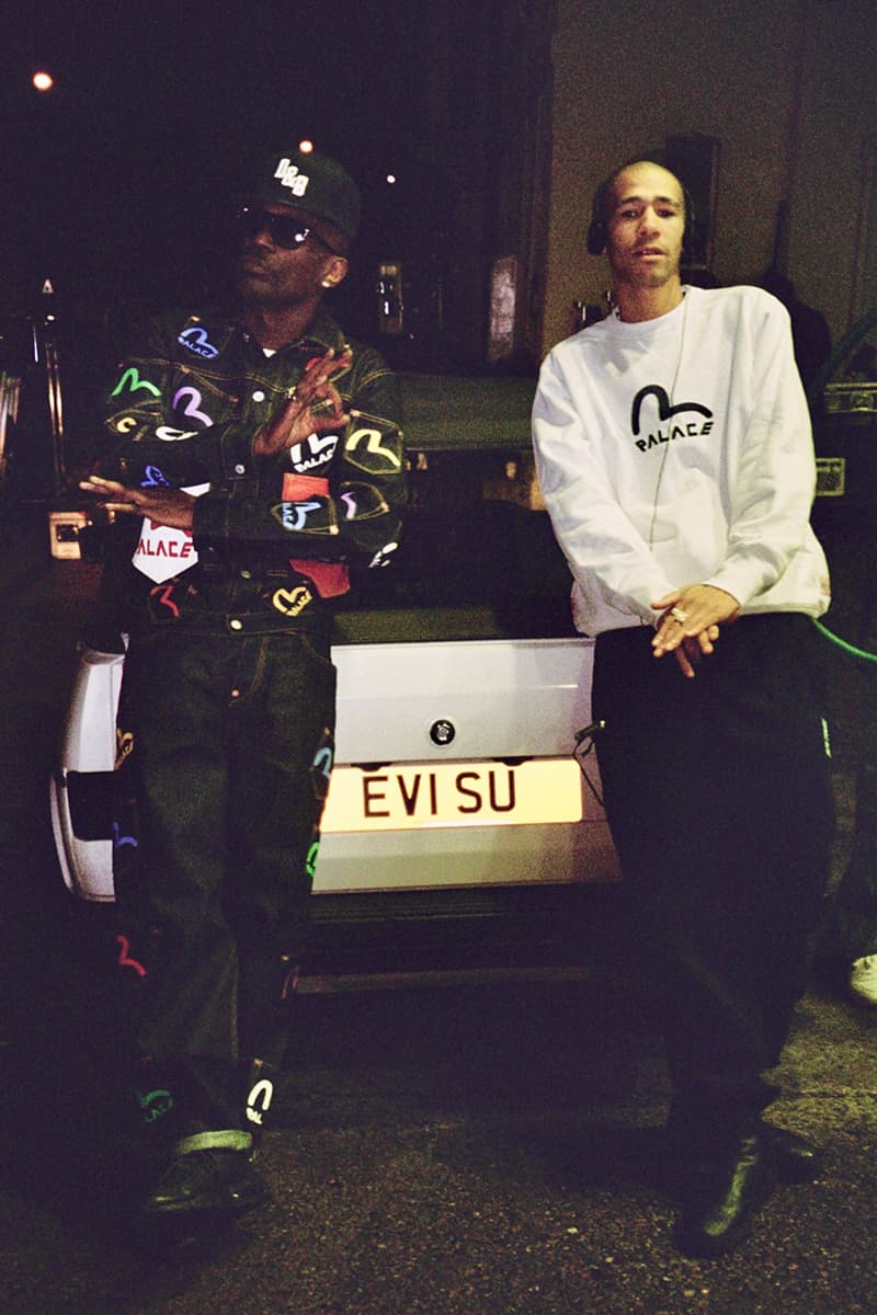 palace skateboards evisu release information spring 2020 jeans denim seagull logo triferg hoodie t-shirt buy cop purchase lucien clarke rory milanes mc skibadee