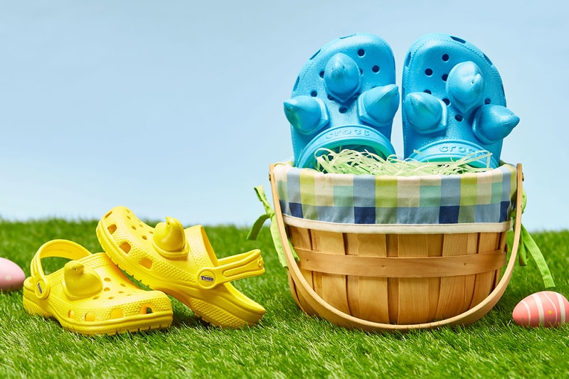 PEEPS Crocs Classic Clog Release info Date Buy Price Blue Yellow Pink