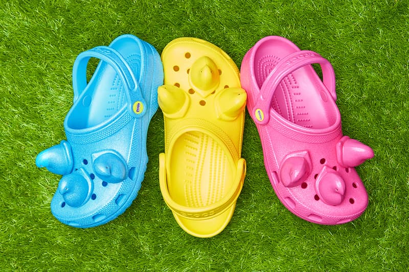 PEEPS Crocs Classic Clog Release info Date Buy Price Blue Yellow Pink