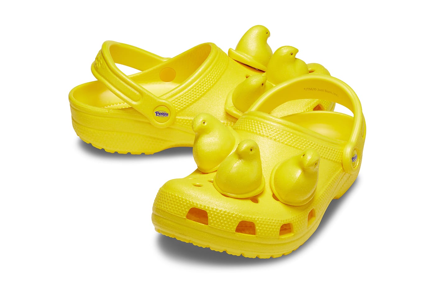 NEW Peeps X Crocs Yellow Marshmallow Peeps Classic Clog Slip On Shoe Sandal 