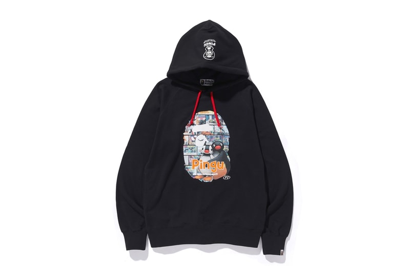 Pingu A BATHING APE Collection Release BAPE Baby Milo Hoodies Zip Up T-shirt kids