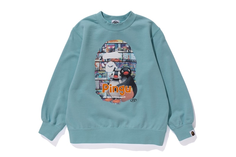 Pingu A BATHING APE Collection Release BAPE Baby Milo Hoodies Zip Up T-shirt kids