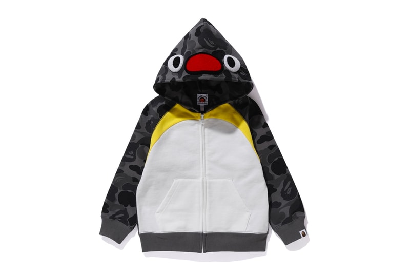 Pingu A BATHING APE Collection Release BAPE Baby Milo Hoodies Zip Up T-shirt kids