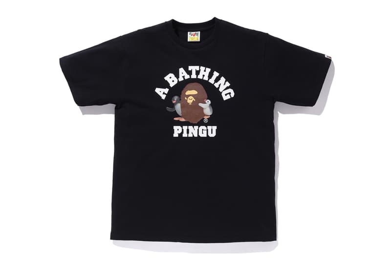 Pingu A BATHING APE Collection Release BAPE Baby Milo Hoodies Zip Up T-shirt kids