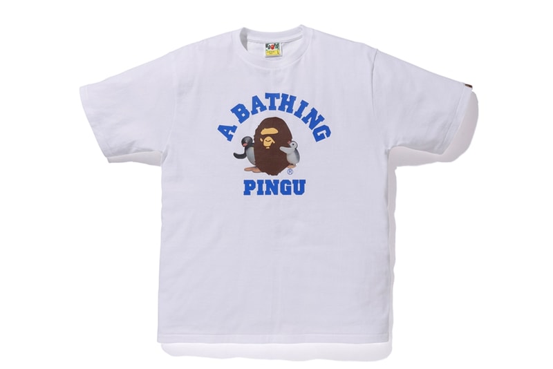Pingu A BATHING APE Collection Release BAPE Baby Milo Hoodies Zip Up T-shirt kids