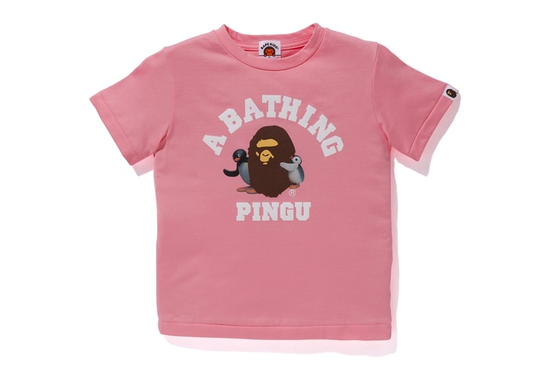 Pingu A BATHING APE Collection Release BAPE Baby Milo Hoodies Zip Up T-shirt kids