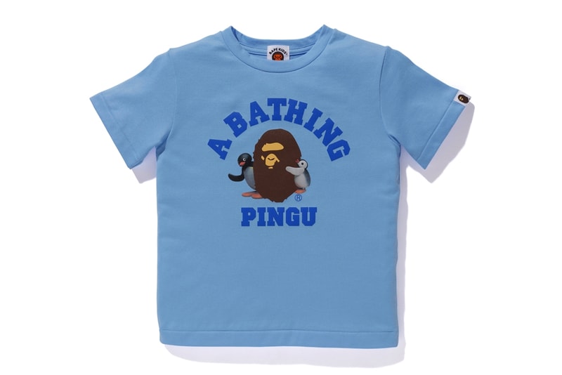Pingu A BATHING APE Collection Release BAPE Baby Milo Hoodies Zip Up T-shirt kids